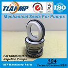 104-12/14/15/16/17/18/19/20/22/25/30/35/40/45 Water Pump Mechanical Seals (Material: Ceramic/Ceramic/NBR)