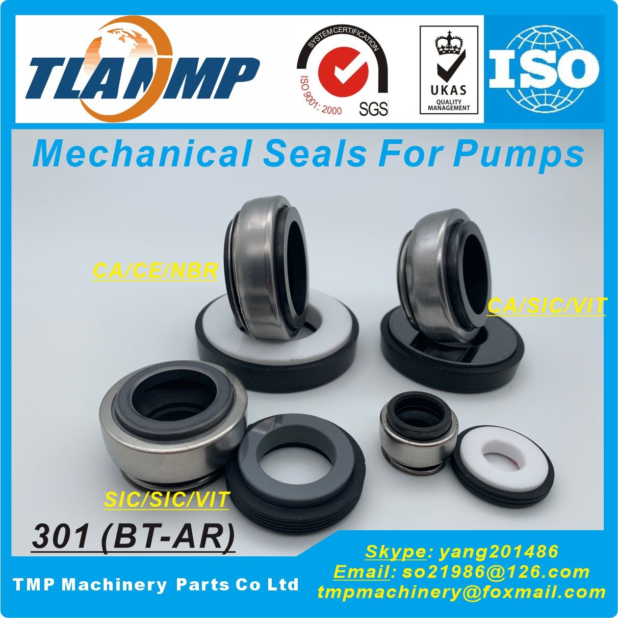 301-24 ( BT-AR-24 ) TLANMP Mechanical Seals For Pumps (d3=47mm)|Equivalent to  BT-AR Seals