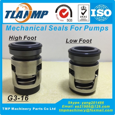 G3-16 , G03-16 , G3-16H , G3-16L ,CHI-16 (High/Low Foot) Mechanical Seals Shaft 16mm For CH,CHI,CHE,CRK,SPK,TP Pumps P/N