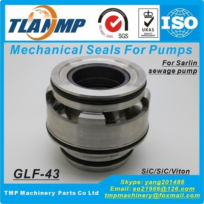 GLF-43 , Sarlin-43 Cartridge TLANMP Mechanical Seals (Shaft Size 43mm, PN: 96952242 ) for SL Series Pumps, SARLIN Sewage