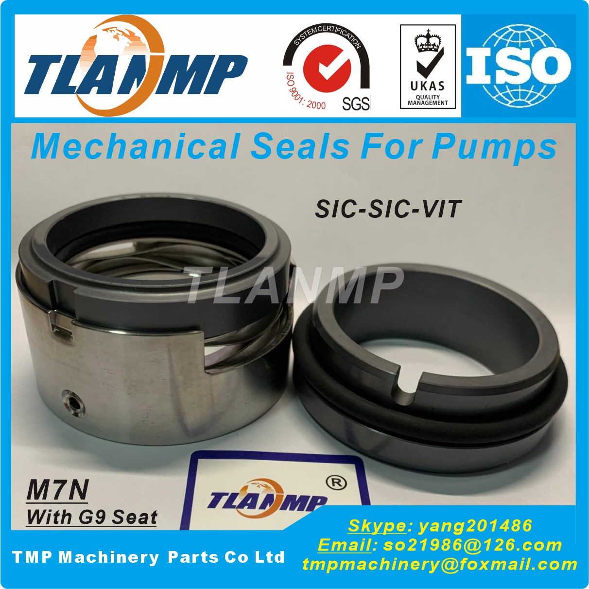 M74N/125-G9 , M7N-125 , M74-125 , M7N/125-G9 G91 TLANMP Mechanical Seals for Pumps with G9 Stationary seats