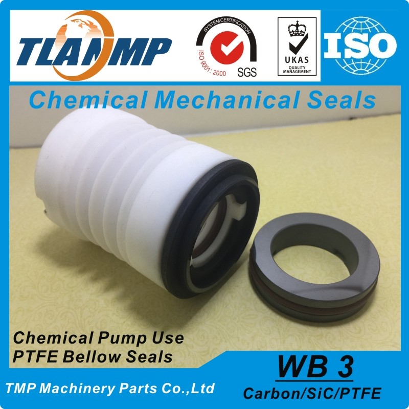WB3-25 PTFE  bellows mechanical seals For Corrosion resistant Chemical Pumps