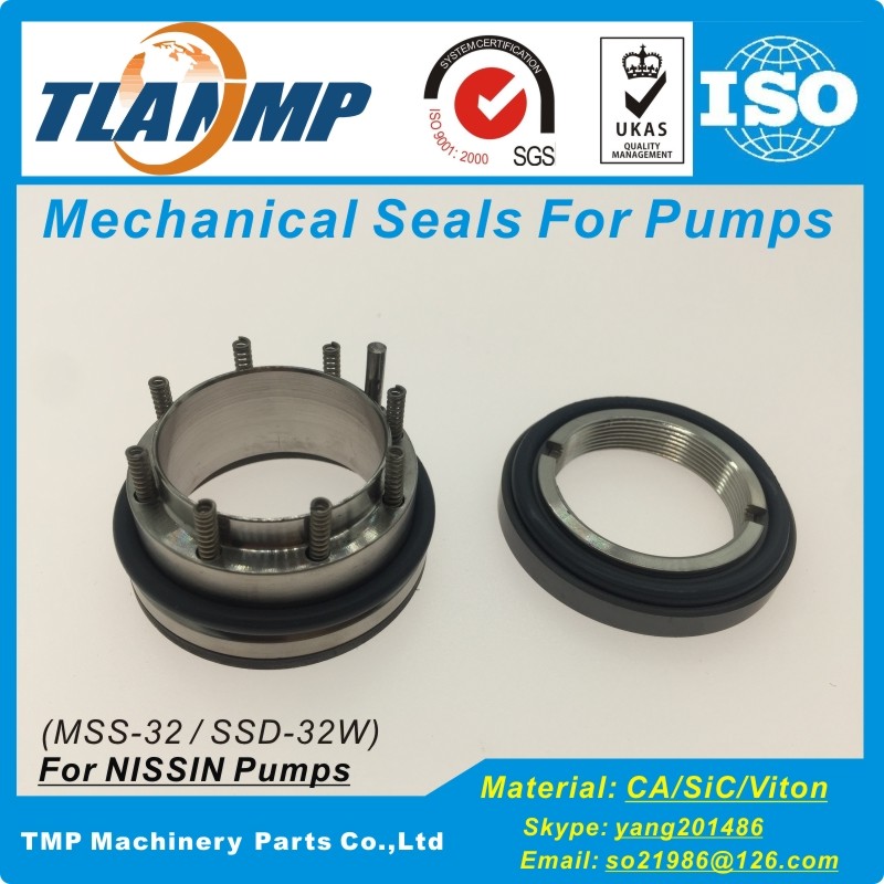 MSS-32 SSD-32W Mechanical Seals For Shaft size 32mm NISSIN sanitary Pumps (Material:Carbon/SiC/Viton)